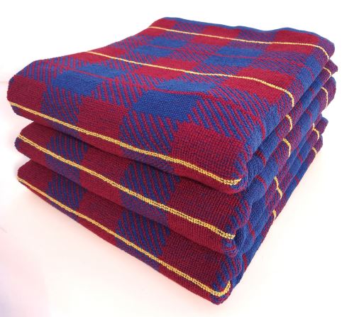 Froté ručník 50x90 cm (červená kostička)