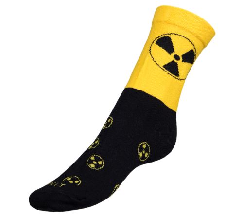 Ponožky Radiace černá, žlutá