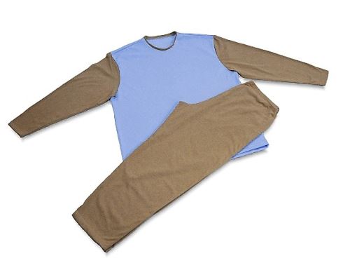 Pánské pyžamo 3121 béžová-modrá (L)