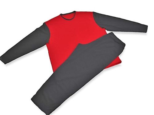 Pánské pyžamo 3518 černá-červená (XXXL) SKLADEM POSLEDNÍ 1KS