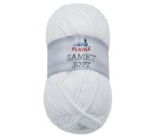 Příze SAMET bílá 100g / 100 m Příze SAMET bílá 100g / 100 m
