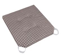 Sedák hladký Ulla Kostička hnědá 40x40 cm hladký na suchý zip Sedák hladký Ulla Kostička hnědá 40x40 cm hladký na suchý zip