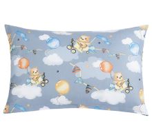 Povláček bavlna medvídek v letadle povláček 40x60cm na zip ( pouze povlak ) Povláček bavlna medvídek v letadle povláček 40x60cm na zip ( pouze povlak )