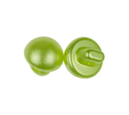 Knoflík pecka - balení po 10ks zelená perleťová prům.10 mm