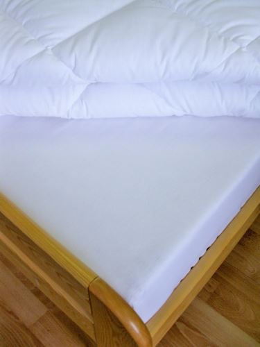 Bavlnené prestieradlo biele 140x240 cm (biela)