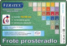 Froté plachta postieľka 80x160 cm (č 6-stř.žlutá) (3842)