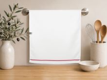 Kuchyňská utěrka 1 ks Bílá,Červená 50x70 cm Kuchyňská utěrka 1 ks Bílá,Červená 50x70 cm