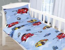 Dětské povlečení bavlna 90x135, 45x60 Závodní auta**