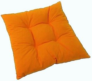 Sedák prošívaný  40x40 cm (oranžový)*