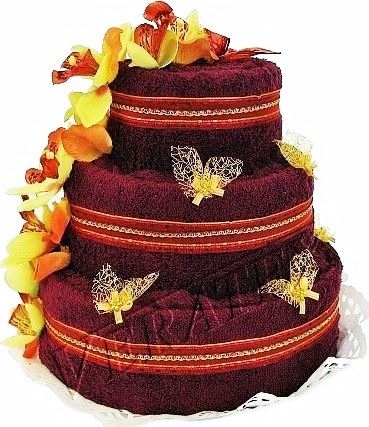 Veratex Textilní dort třípatrový