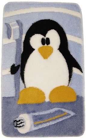 Koupelnová předložka LUX tučňák 60x100 cm
