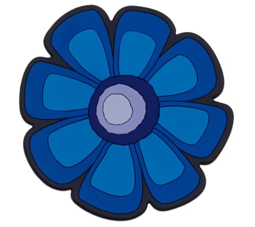 Kuchyňská podložka květ modrý 10x10 cm