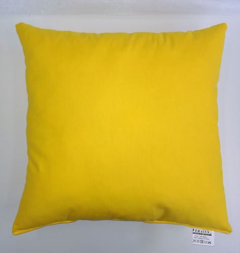 Polštářek žlutý 50x50cm bavlněný