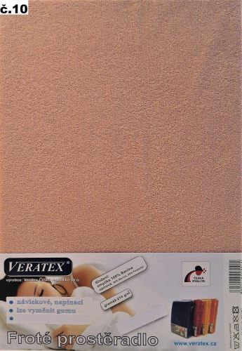 Froté plachta postieľka 80x160 cm (č.10-staroružová)