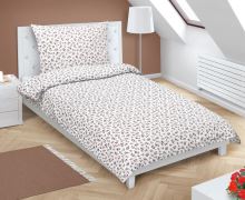 Povlečení bavlněné s hotelovou kapsou růžička na bílé 140x200,70x90 cm Povlečení bavlněné s hotelovou kapsou růžička na bílé 140x200,70x90 cm