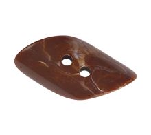 Knoflík hnědá 16x32 mm