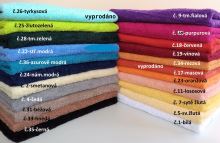 Osušky 70x140cm 2ks s výšivkou ON/ONA 21 barev (1)