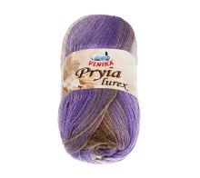 Příze PRYIA lurex fialová, hnědá 100g / 245 m Příze PRYIA lurex fialová, hnědá 100g / 245 m