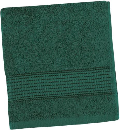 Froté ručník 50x100cm proužek 450g tm.zelená