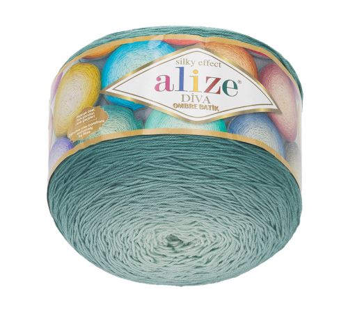 Příze DIVA ombre batik zelená 250g / 875 m