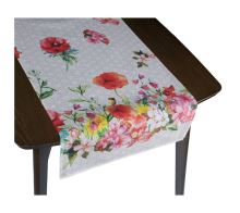 Ubrus BĚHOUN květiny růžové 40x140 cm Ubrus BĚHOUN květiny růžové 40x140 cm