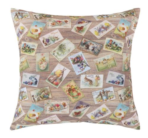 Polštářek EMA - velikonoční motiv velikonoční pohlednice 45x45 cm