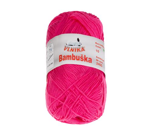 Příze BAMBUŠKA růžová 50g / 205 m