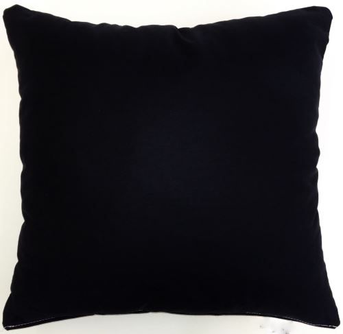 Polštářek z netkané textilie (50x50) černý