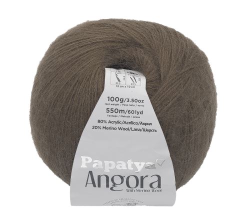 Příze ANGORA MERINO hnědá 100g / 550 m
