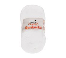 Příze BAMBUŠKA bílá 50g / 205 m Příze BAMBUŠKA bílá 50g / 205 m
