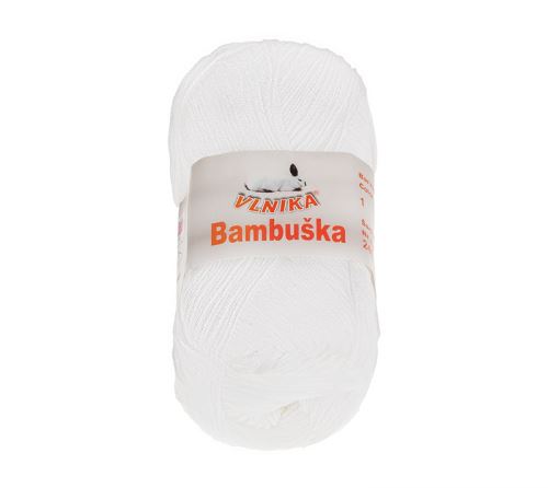 Příze BAMBUŠKA bílá 50g / 205 m