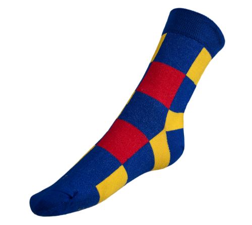 Ponožky Kostky barevné vícebarevné