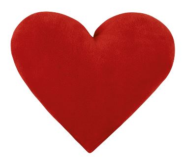 Veratex Polštářek srdce červené