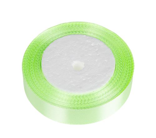 Stuha saténová světle zelená 20 mm/ 22,5m
