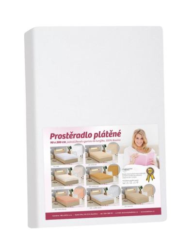 Prostěradlo plátěné Bílá