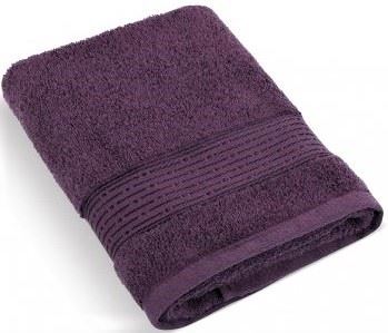 Froté ručníky 50x100cm proužek 450g tm.fialová