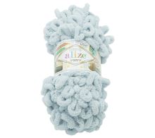 Příze PUFFY světle šedá 100g / 9 m Příze PUFFY světle šedá 100g / 9 m