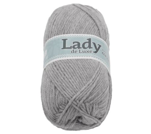 Příze LADY de Luxe světle šedá 100g / 238 m