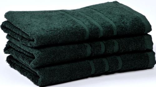 Froté ručník UNI 50x100 cm tm.zelený