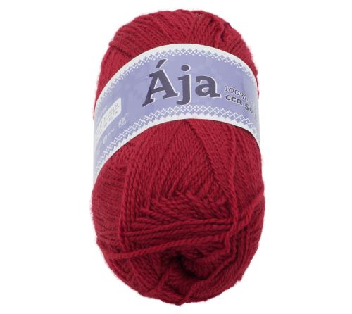 Příze ÁJA tmavě červená 50g / 217 m