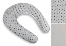 Povlak na kojicí polštář na zip malé hvězdičky - šedá, bílá po obvodu 180 cm ( pouze povlak ) Povlak na kojicí polštář na zip malé hvězdičky - šedá, bílá po obvodu 180 cm ( pouze povlak )