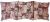 Sedák na lavici prošívaný 120 x 40 x 7,5cm káva SKLADEM POSLEDNÍ 1KS