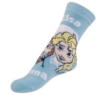 Ponožky dětské Frozen Elsa a Anna 2 Modrá,Bílá