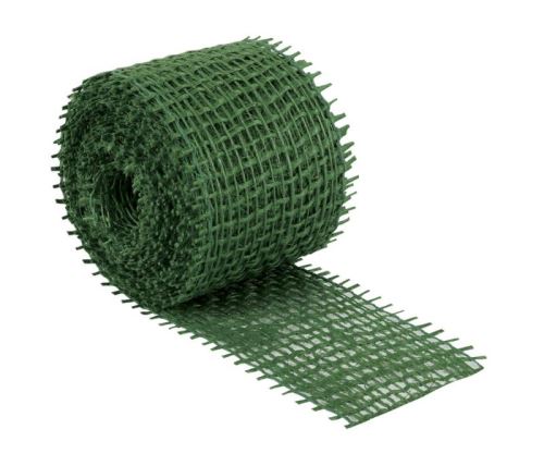 Jutový dekorační pásek tmavě zelený 3m x 4 cm