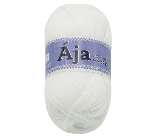 Příze ÁJA bílá 50g / 217 m