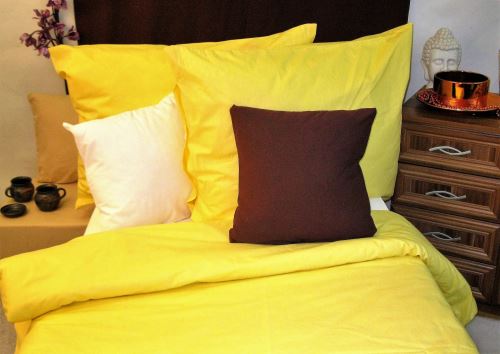 Přehoz na postel bavlna140x200 žlutý