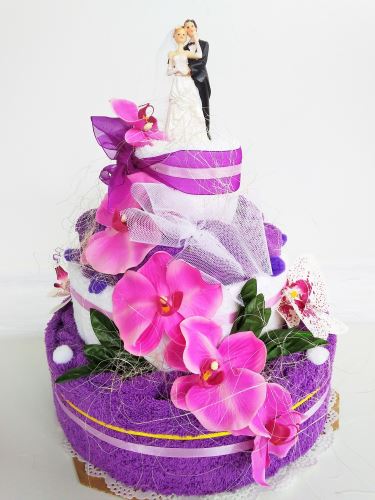 Veratex Textilní dort třípatrový Q7 svatební