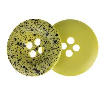 Knoflík - balení po 3 ks zelený stříkaný prům. 35 mm