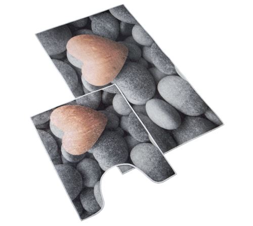 3D tisk  sada tmavé kameny sada (60x100, 50x60 cm WC )