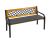 Sedák na lavici hladký Grafitová 40x140 cm